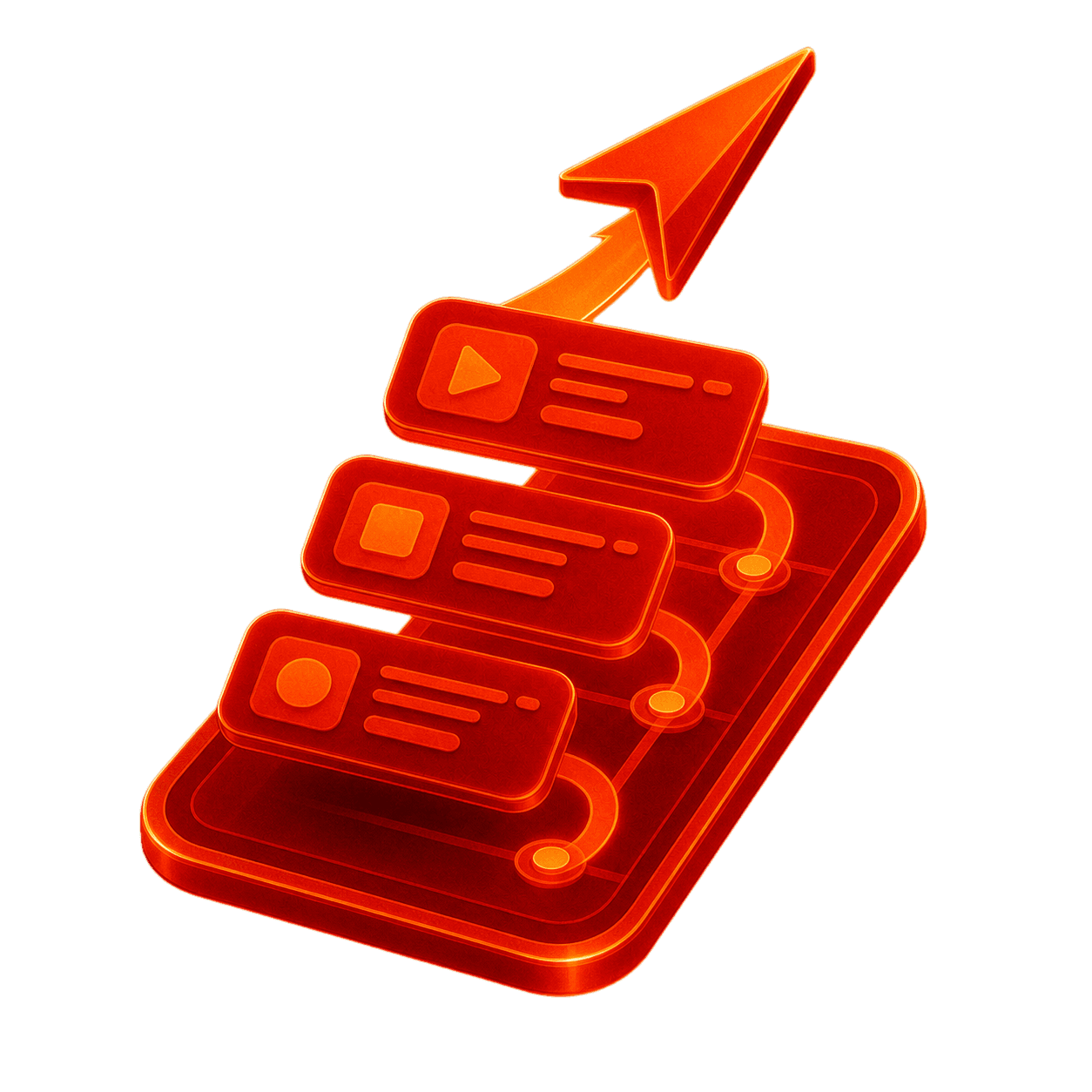 A 3D product roadmap representing a clear app strategy